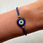 Blue Acrylic Evil Eye Bracelet