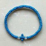 Komboskini Greek Orthodox Prayer Rope Bracelet - Sky Blue