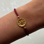 ICXC NIKA Maroon Adjustable Bracelet