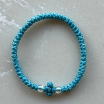 Komboskini Greek Orthodox Prayer Rope Bracelet - Light Blue