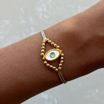 Ellie White Evil Eye Bracelet