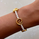 Mini Spiral White Bracelet