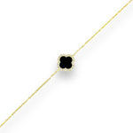 Andromache Gold Black Chain Bracelet