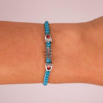 Communication Light Blue Bracelet