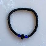 Komboskini Black With Blue Bead