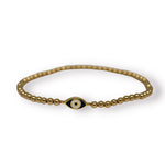 Mollie Navy Gold Elastic Bracelet