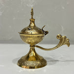Gold Brass Cross Thimiato