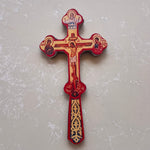 Red Orthodox Hanging Cross