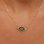 Katherine Black Evil Eye Necklace
