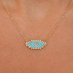 Dani Light Blue Evil Eye Necklace