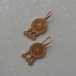 Disc Drop Earrings