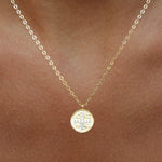 ICXC NIKA Clear Gold Cross Necklace