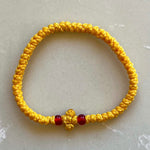 Komboskini Mustard With Red Bead