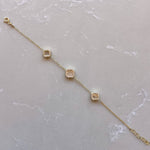 Sophie Gold Pearl Chain Bracelet