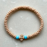 Komboskini Greek Orthodox Prayer Rope Bracelet
- Ivory With Blue Bead