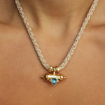 Grecian Emerald Amulet Necklace