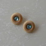 Santorini Blue Chunky Studs