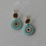 Turquoise Evil Eye Drop Earrings