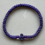 Komboskini Greek Orthodox Prayer Rope Bracelet - Grape