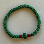 Komboskini Green With Red Bead