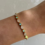 Ntia Turquoise Gold Chain Bracelets