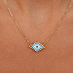 Katherine Light Blue Evil Eye Necklace
