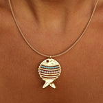 Persephonie Turquoise Fish Necklace