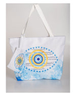 Musical Evil Eye Beach Bag