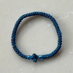 Komboskini Greek Orthodox Prayer Rope Bracelet - Aegean With Blue Beads