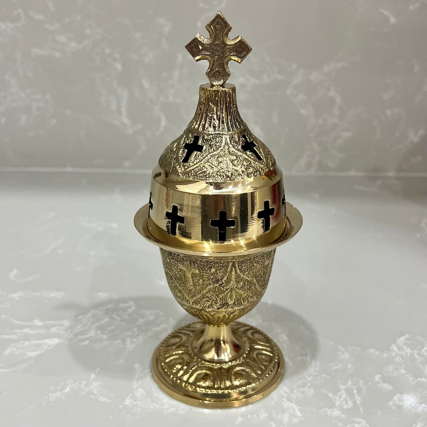Gold Brass 3 Piece Kandili