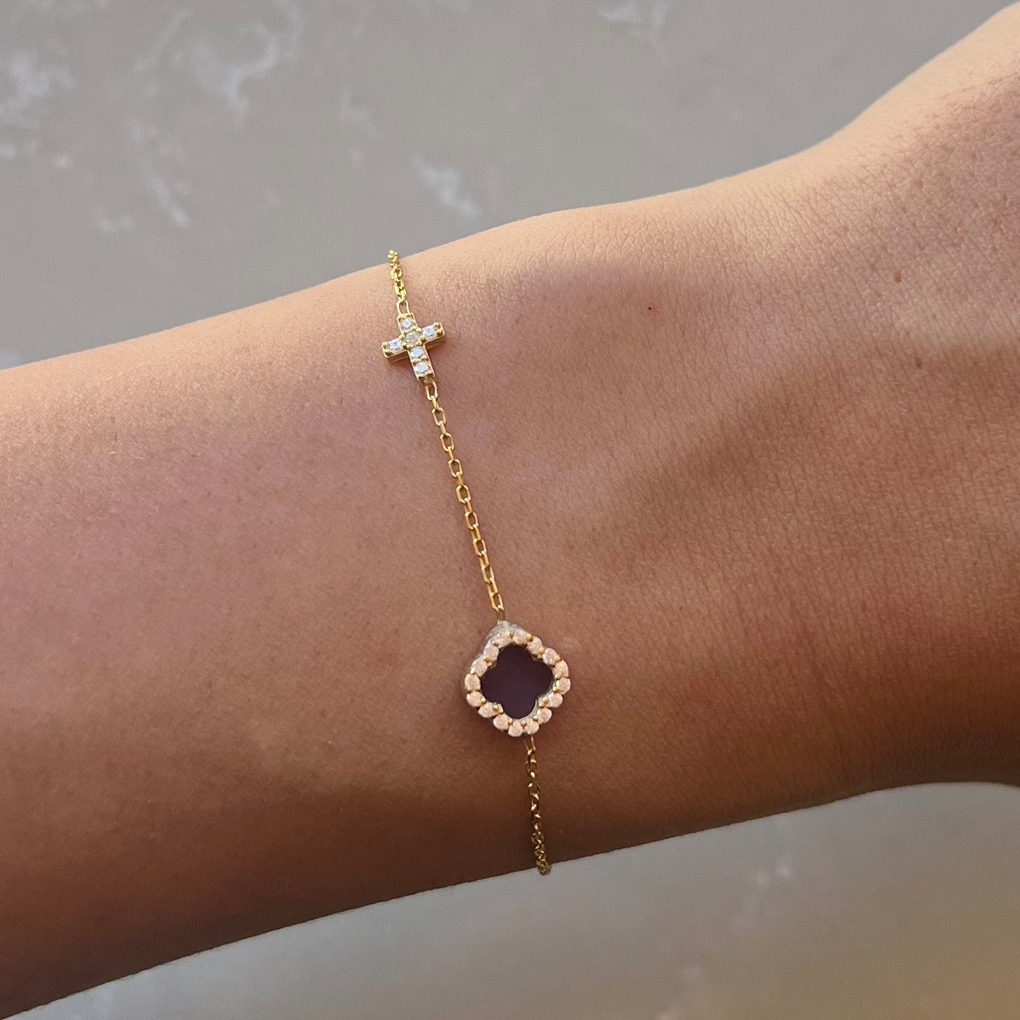 Gaia Gold Aubergine