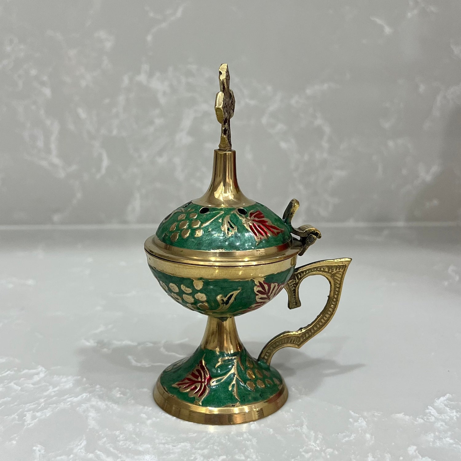 Green Enamel Thimiato