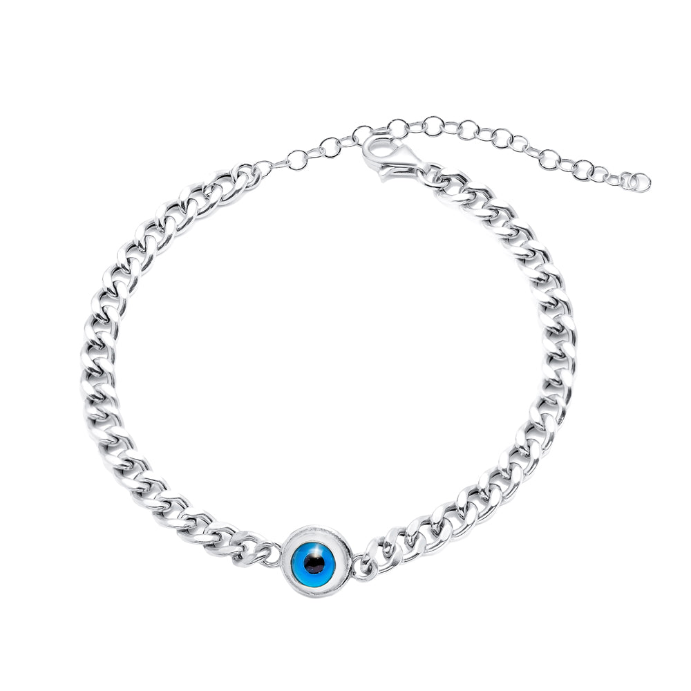 Cora Silver Chain Bracelet