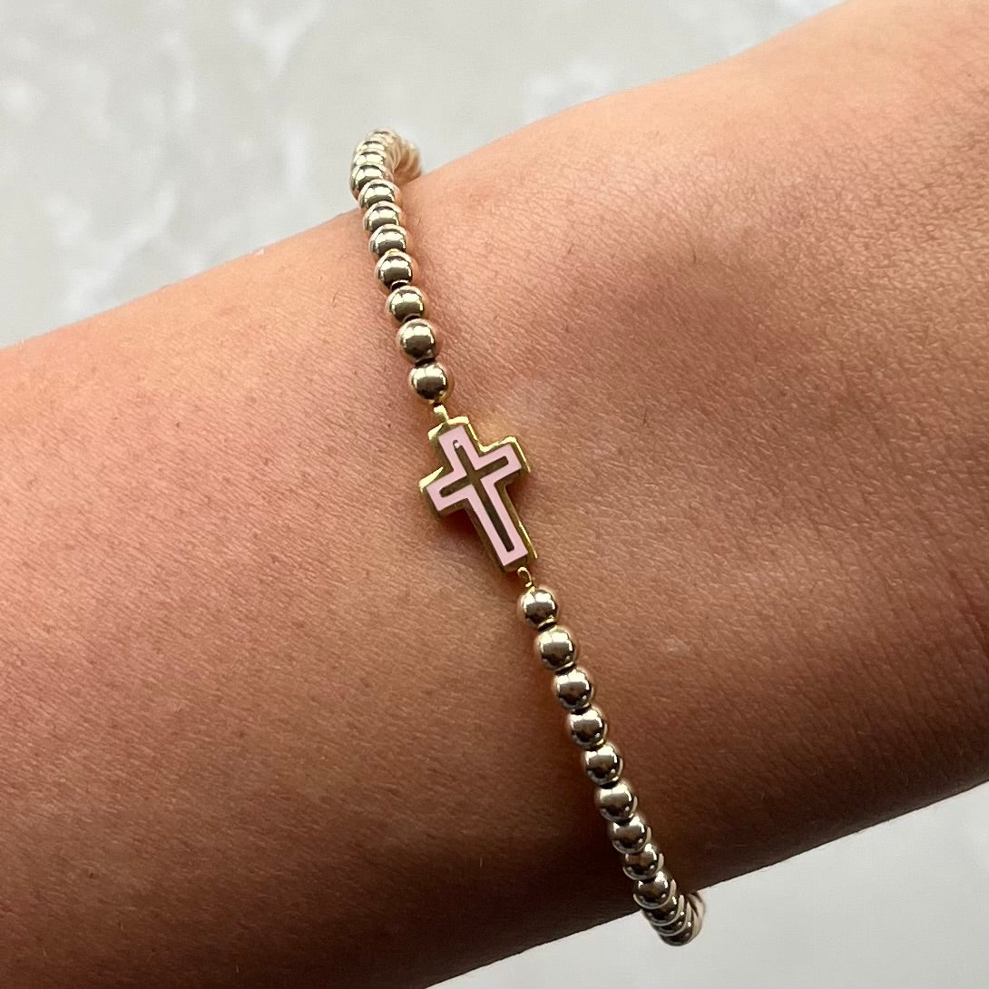 Mia Pink Gold Elastic Bracelet