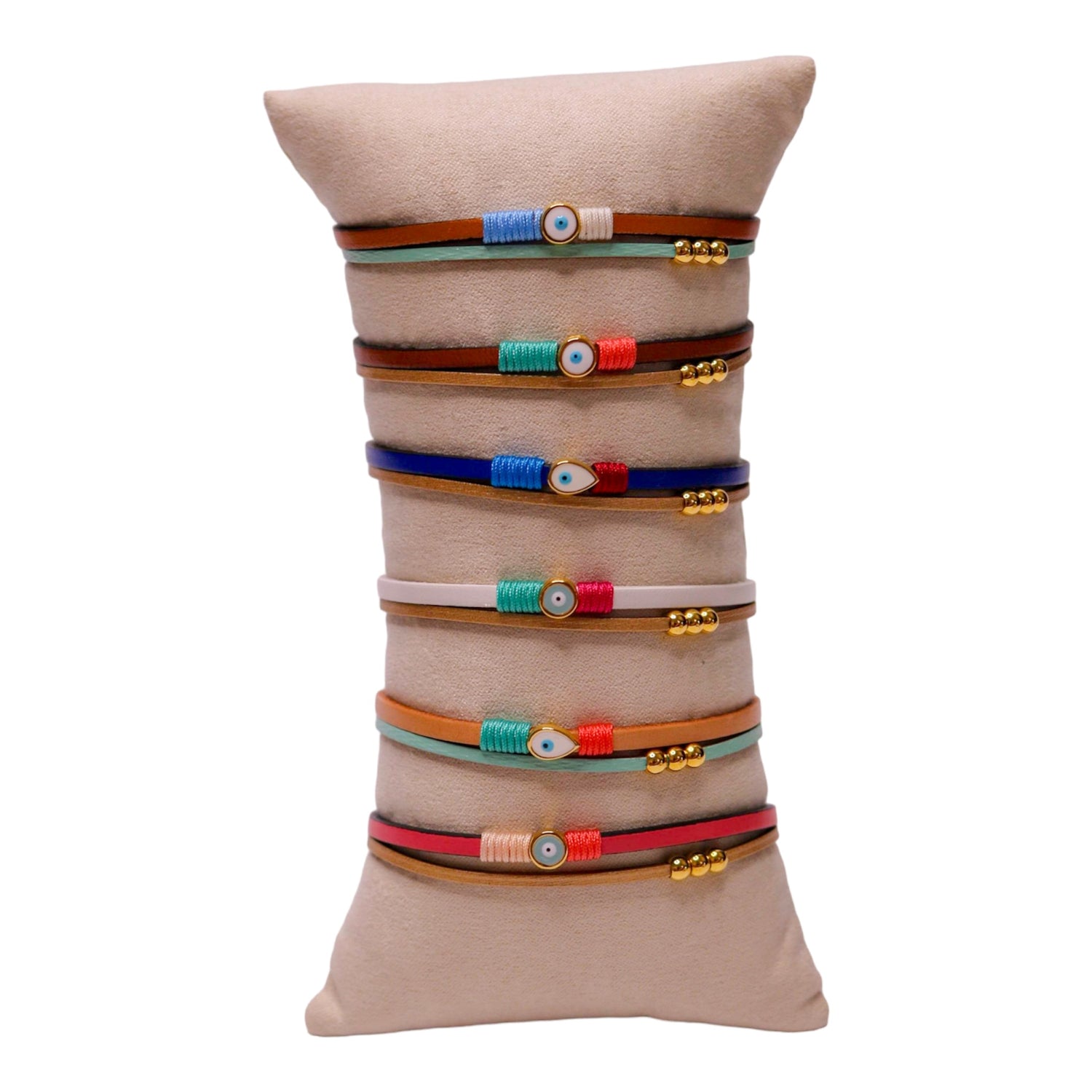 Mini Eye Drops Leather Bracelets