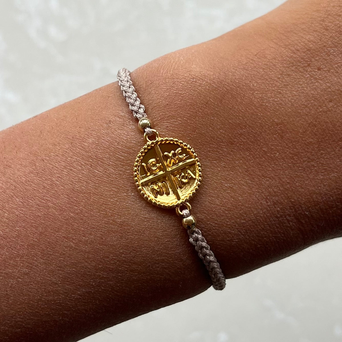 ICXC NIKA Beige Adjustable Bracelet