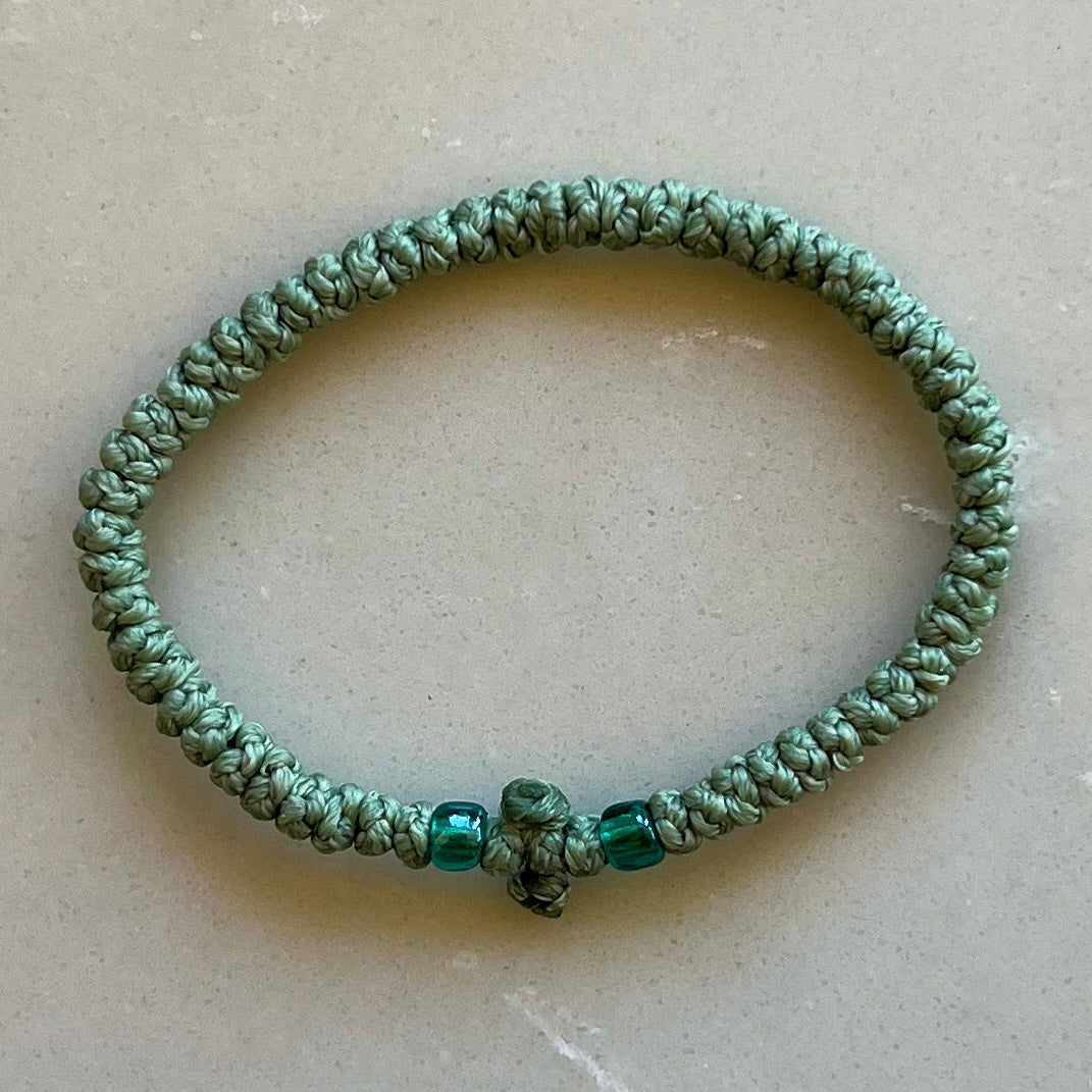 Komboskini Sage With Blue Bead