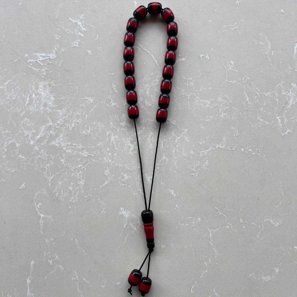 Komboloi Black & Red Beads