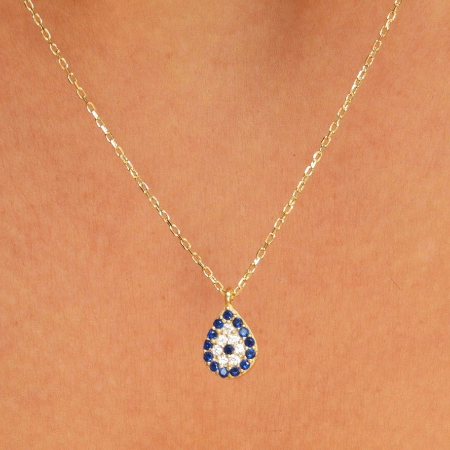 Penthesilea Dark Blue Gold Necklace