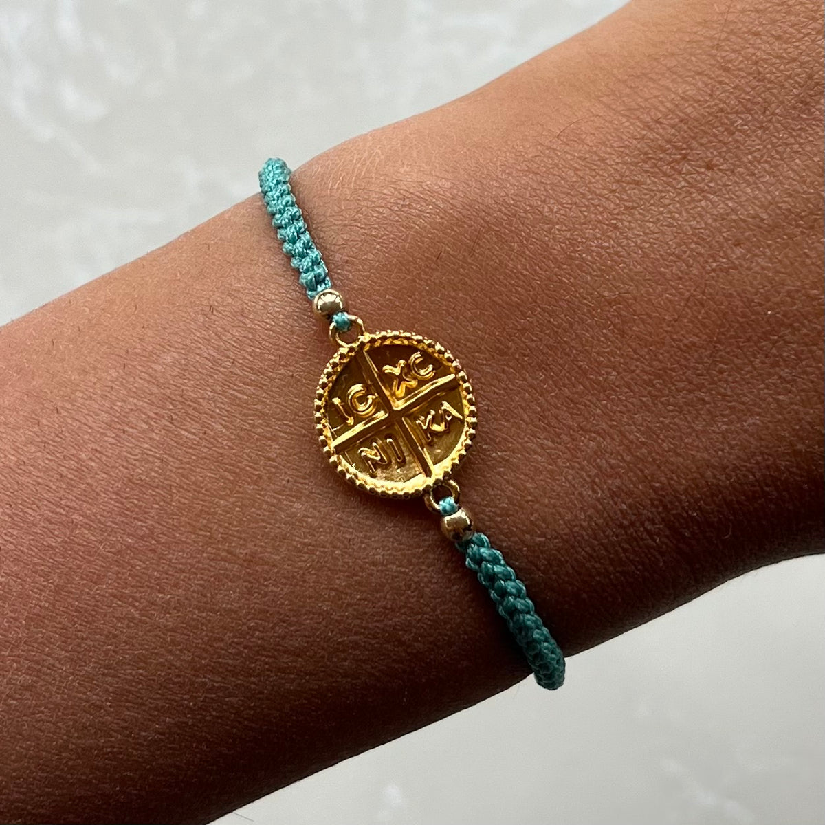 ICXC NIKA Turquoise Adjustable Bracelet