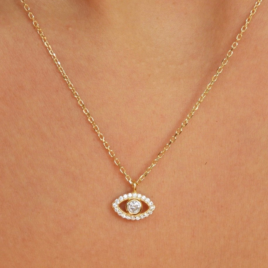 Atmos Evil Eye Gold Necklace