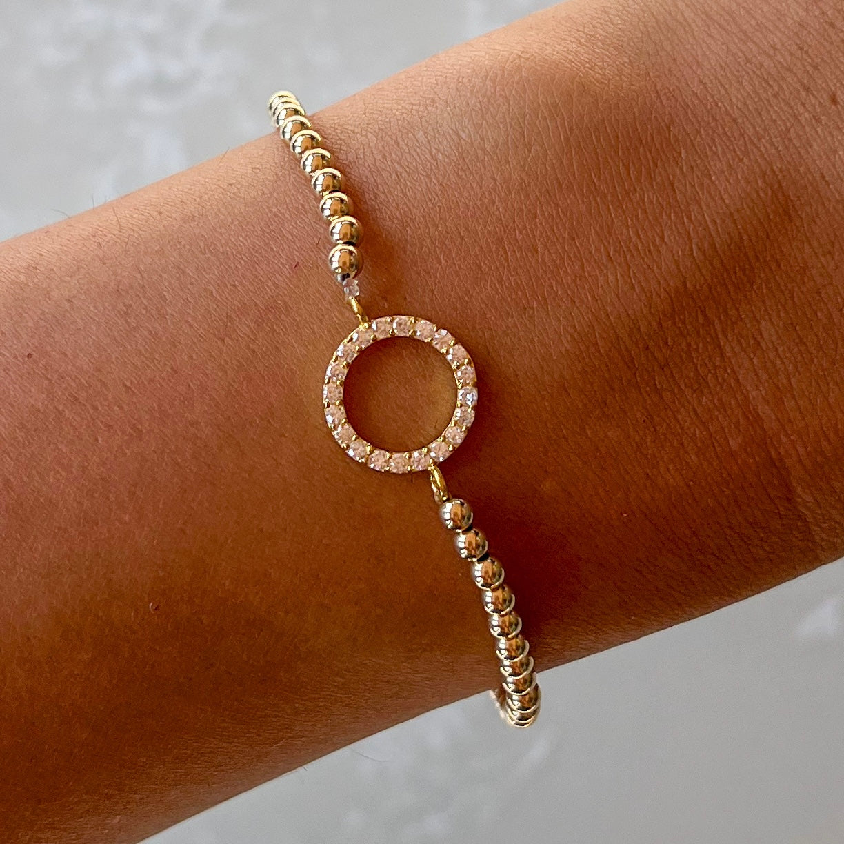 Kelly Gold Elastic Bracelet