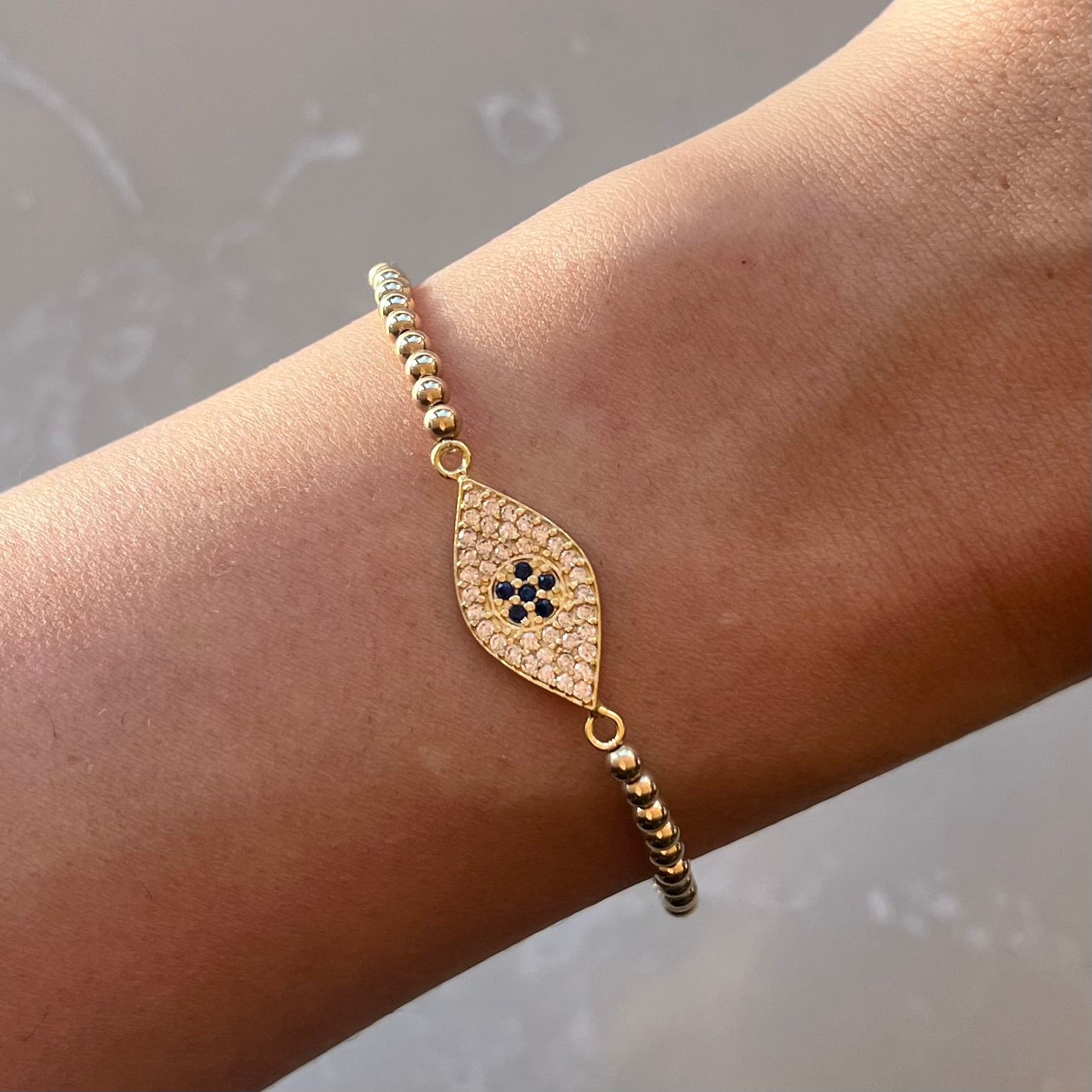 Ella Gold Elastic Bracelet