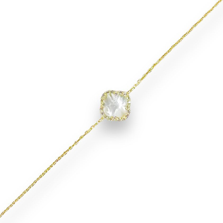 Andromache Gold Pearl Chain Bracelet