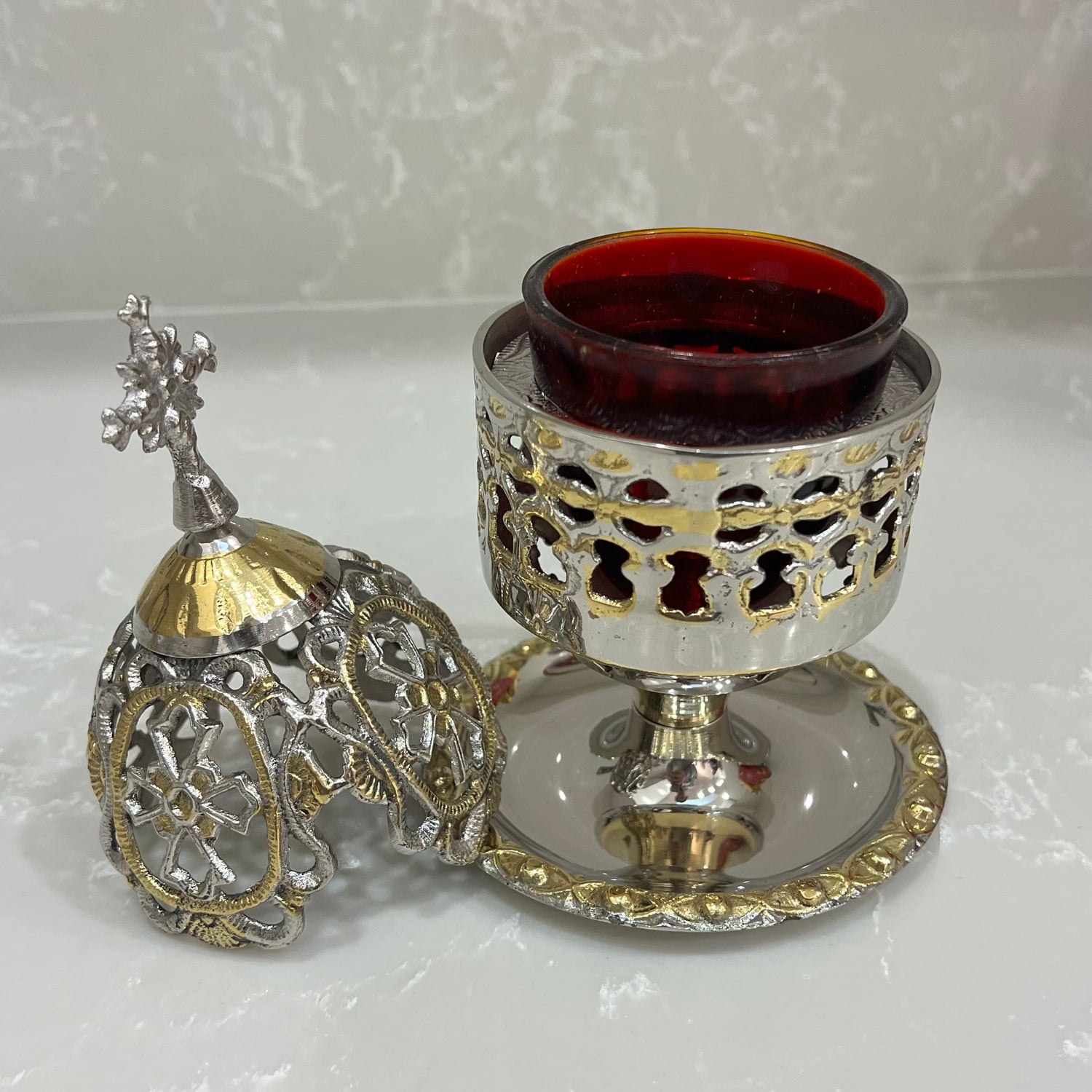 Gold/Silver Brass Kandili