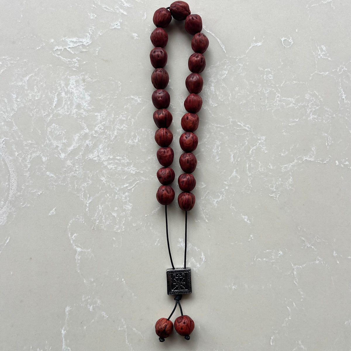 Aromatic Komboloi With Nutmeg Nuts Red