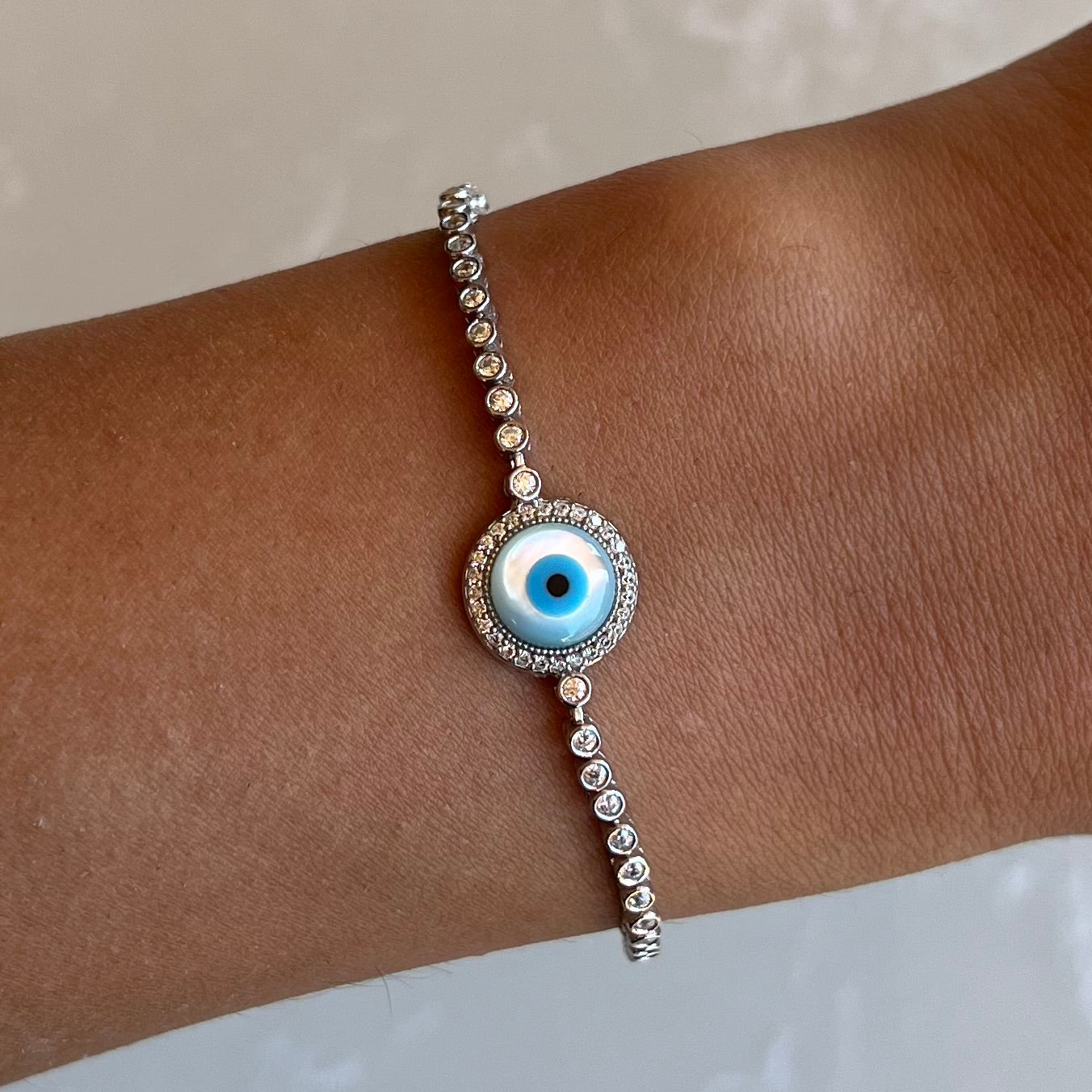 Rowena Silver Adjustable Bracelet