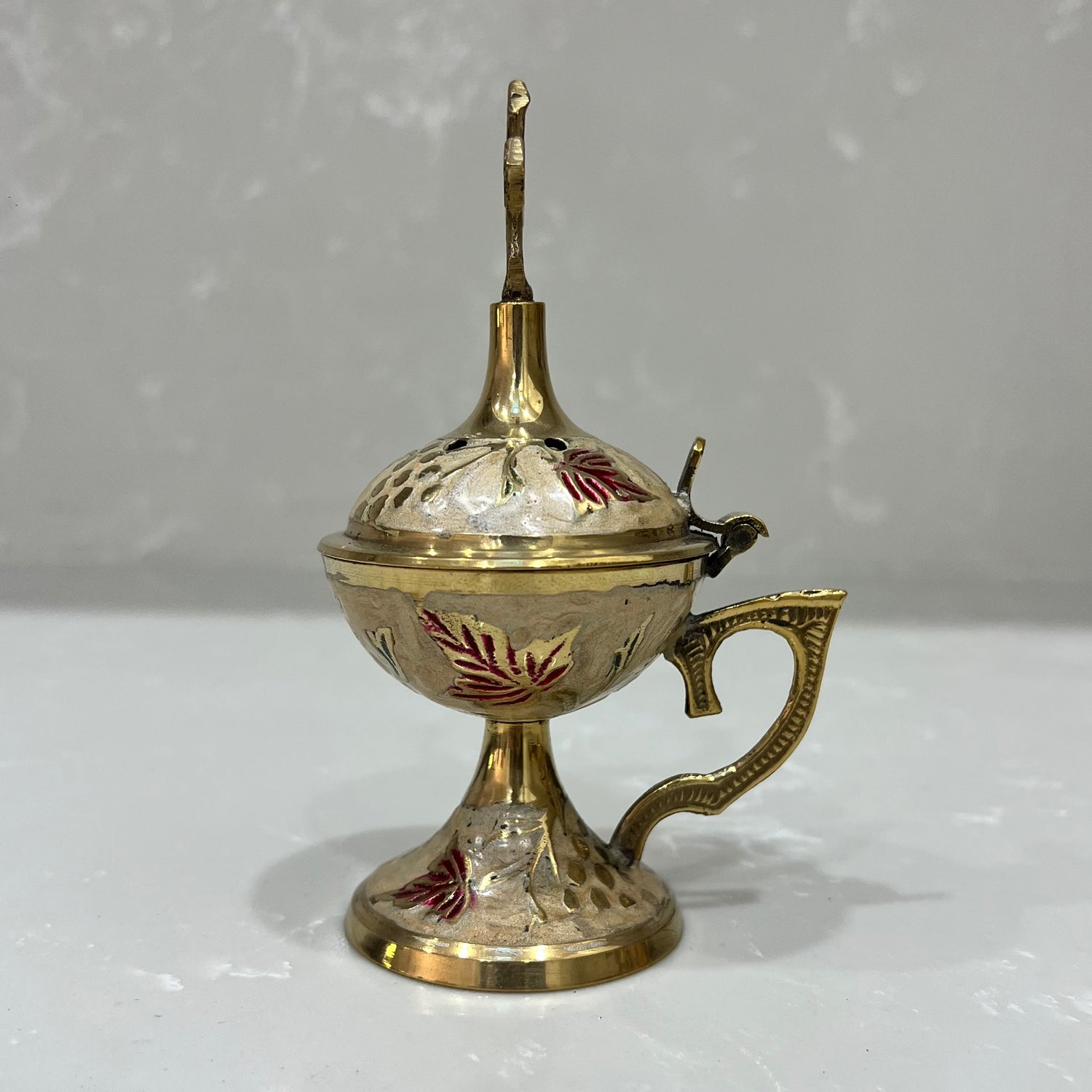 Beige Enamel Thimiato