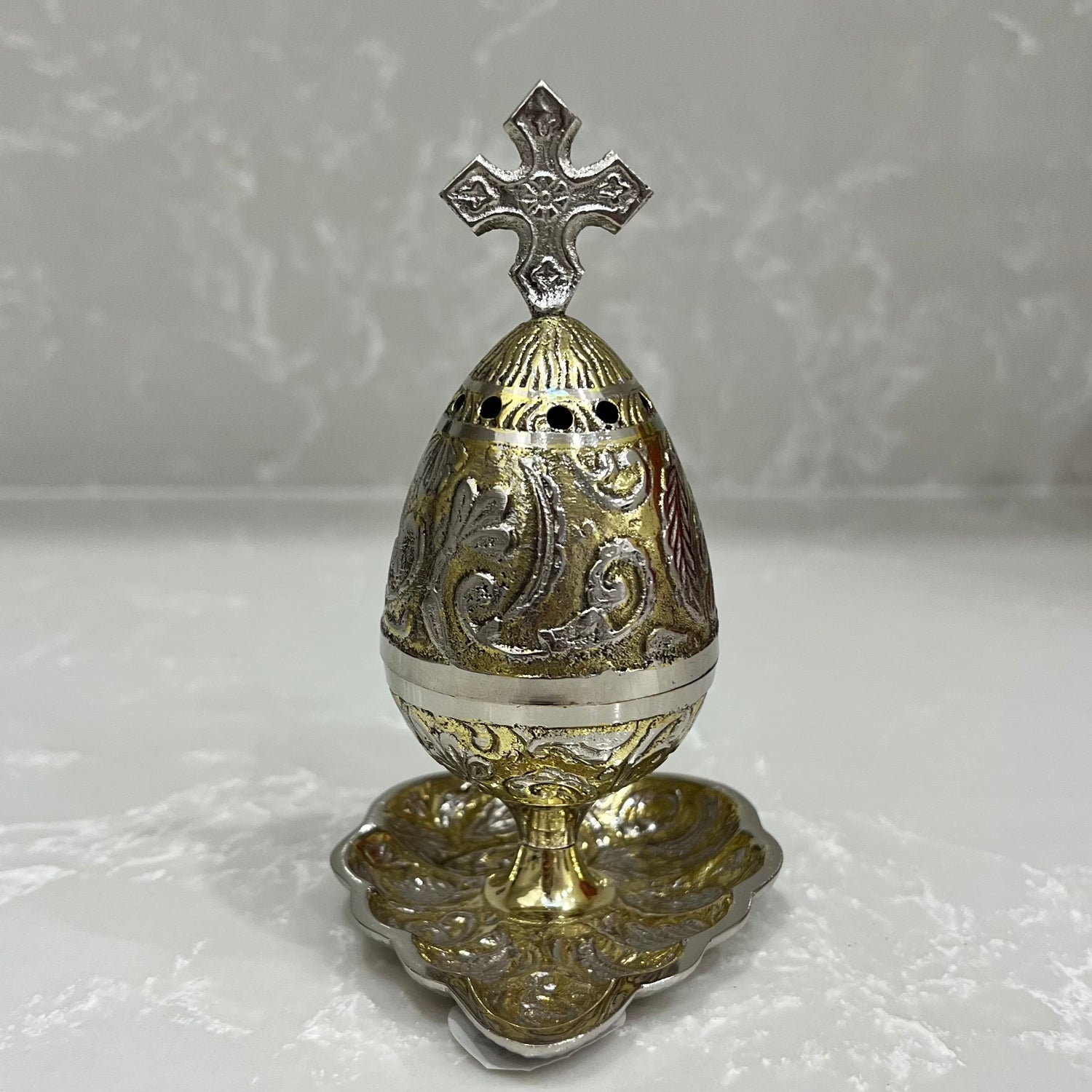 Silver/Gold Swan Thimiato