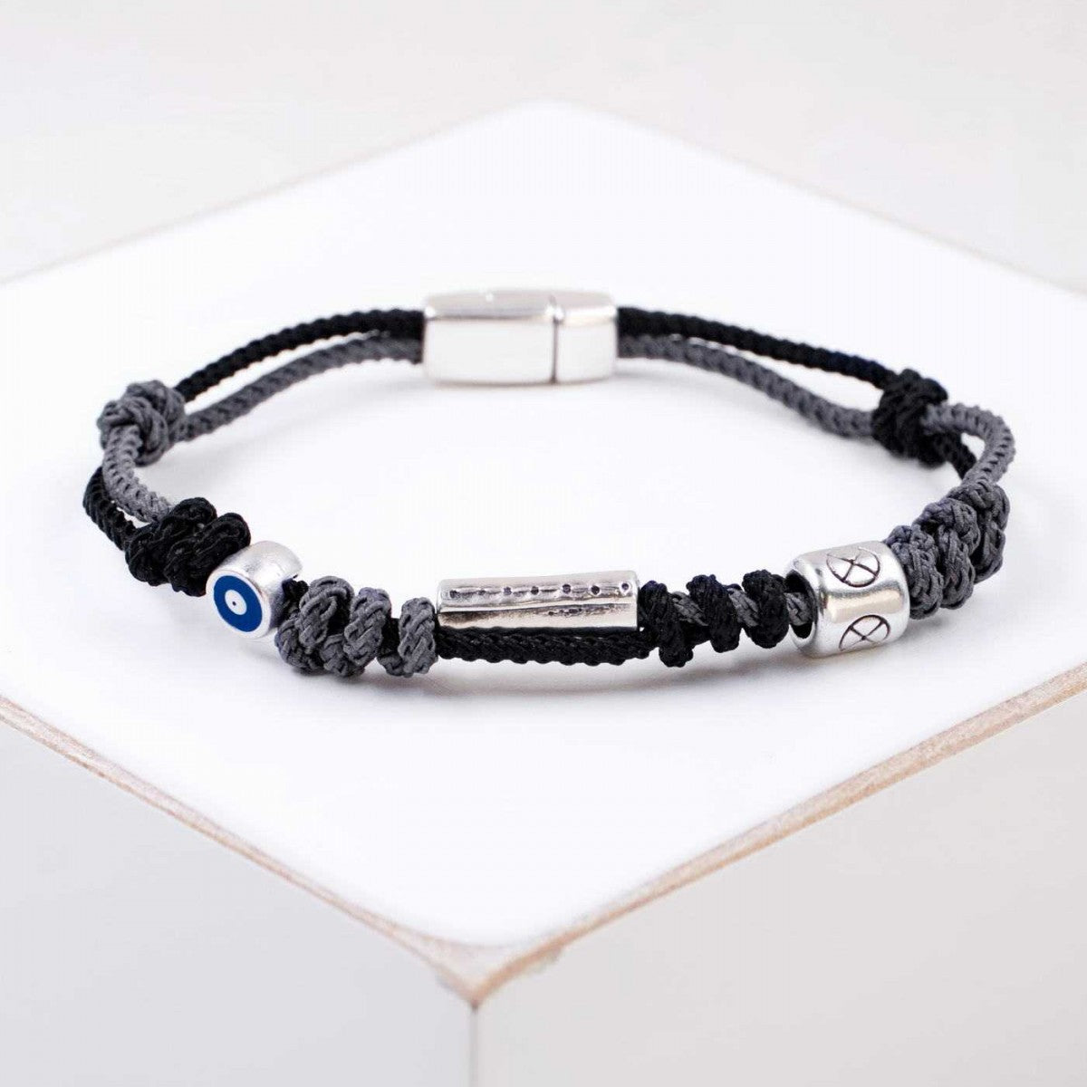 Eye Grey Cord Bracelet